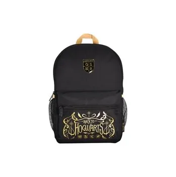 Batoh Harry Potter: Black & Camel (objem 16 litrů 26 x 37 x 14 cm) černý nylon