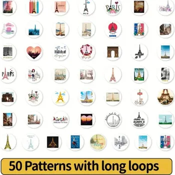 Příslušenství ke karavanu Samolepky s motivy Francie 200ks