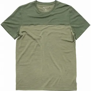 Pánské tričko Pánské triko Devold Classic Linear Tee Man Velikost: XL / Barva: zelená