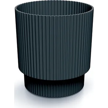 Květináč MILLA VII antracitový, varianta 16,8 cm