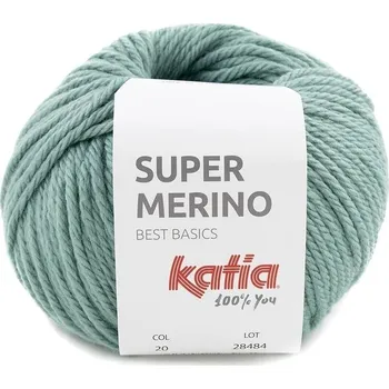 Příze Katia Super Merino 20 Light Green Pletací příze