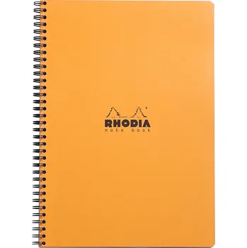 Clairefontaine, Zápisník Rhodia Classic, A4+, 80 listů, linkovaný s okraji, bez děrování, oranžový