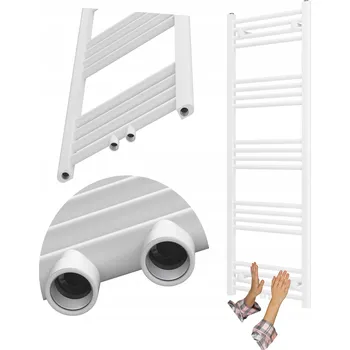 Radiátor Koupelnový radiátor vodní Granitan 550 W 50 x 140 mm bílý