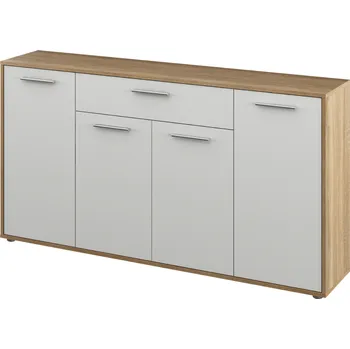 Komoda Komoda, dub sonoma/bílá, LUNIA