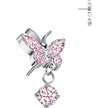 Piercing Šperky4U Ozdobná část k PUSH IN piercingu TITAN - TIT1540-P