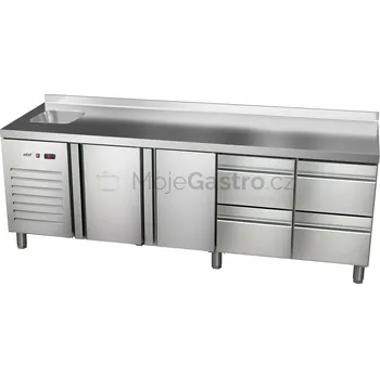 Asber ETP-7-225-24 HC S GI agregát vlevo + dřez