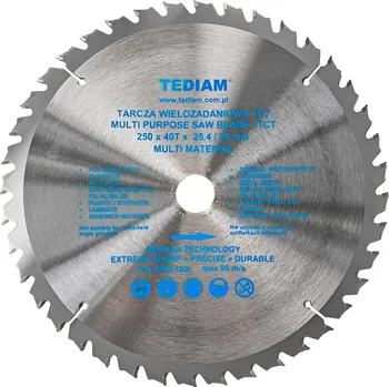Řezný kotouč Víceúčelový kotouč Tediam 250 x 25,4 mm