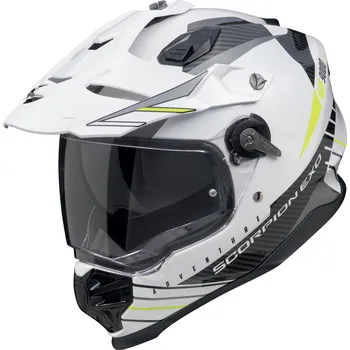Motodoplněk SCORPION přilba ADF-9000 AIR Feat white/black/neon yellow - M