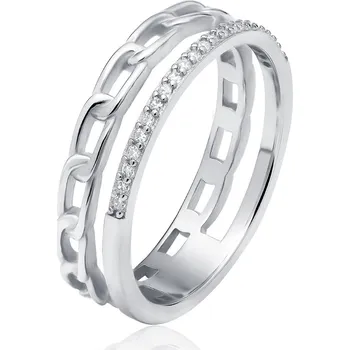 Prsten Stříbrný prsten QUEEN Velikost: 8/57-58 Ag 925/1000