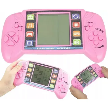 Hračka pro nejmenší Herní konzole Game RO001 (Dětská herní konzole - klasické hry TETRIS, F1, TANKY a další)
