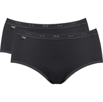 Dámská móda Dámské kalhotky 2 pack Basic midi black - Sloggi černá M