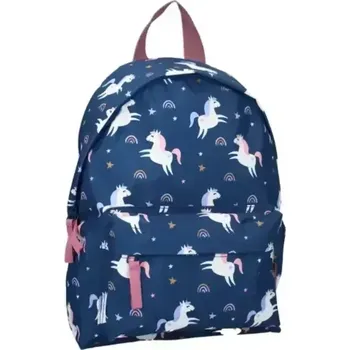 Dětský batoh Batoh Jednorožec (Krásný modrý dětský batoh s potiskem jednorožce)