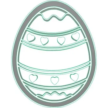 Vykrajovátko Zdobené vajíčko 1 - dvoudílné vykrajovátko