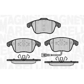 Brzdová destička Sada brzdových destiček, kotoučová brzda MAGNETI MARELLI 363916060659