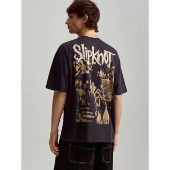 Pánské tričko Tričko s potiskem Slipknot - S - House - tmavošedý - 712EE-90X