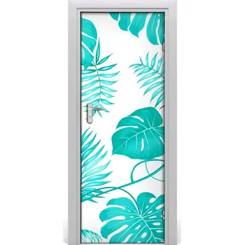 Fototapeta Samolepící fototapeta na dveře tropické listí 85x205 cm