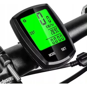 Tachometr Bezdrátový tachometr na kolo WEST BT40 (Bezdrátový tachometr na kolo s podsvíceným LCD displejem, 22 funkcí, univerzální )
