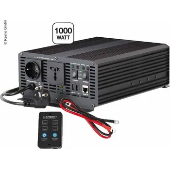 Příslušenství ke karavanu Sinusový měnič 12/230V 1000W, integrovaná nabíječka 10A