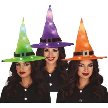 Čarodějnický klobouk se světlem, různé barvy