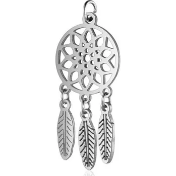 Přívěsek Šperky4U Malý ocelový přívěšek lapač snů - OPP1648-ST