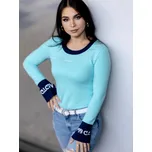 Elastické dámské tričko VSB KIRA mentol a modrá, VELIKOST S/M