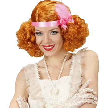 Karnevalová paruka Zrzavá flapper paruka z 20. let