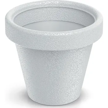 Květináč Plastový květináč ORIGINAL bílý matný, varianta 29,8 cm