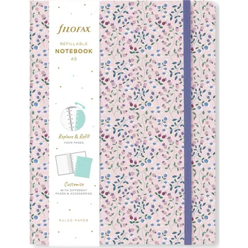 Diář Filofax, Notebook Meadow, A5, růžová