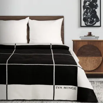 Přehoz na lůžko Deka Elegant 1 bílá / černá
