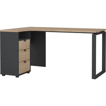 Psací stůl Rohový psací stůl FALCO Sigal 600/03, šedý Jackson Hickory, moderní design