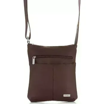 Kožená dámská kabelka PAOLO (Hnědá malá dámská kožená kabelka přes rameno - pravá kůže)