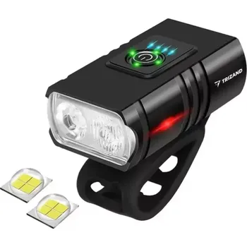 Tachometr Sada LED světel na kolo TRIZAND 18668 (LED světlo s dalekým dosahem svícení až 200m)