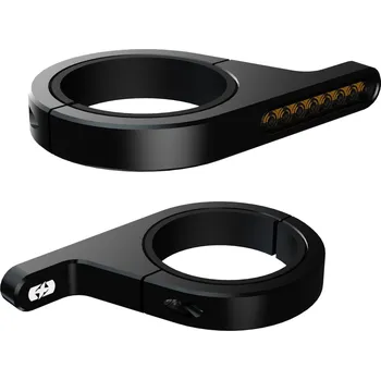 Osvětlení pro motocykl OXFORD - Anglie Led sekvenční blinkry Oxford DarkTurner na trubky vidlic