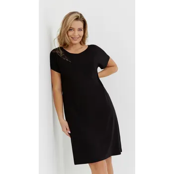 Dámská noční košile DÁMSKÁ KOŠILE VELAR 737 černá L