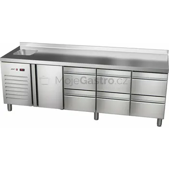 Asber ETP-7-225-16 HC S GI agregát vlevo + dřez