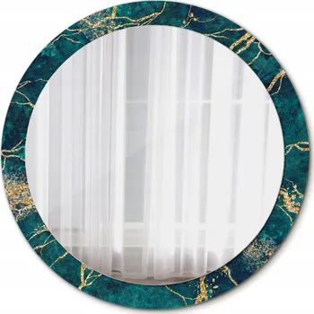 Zrcadlo Zrcadlo Kulaté Zelený mramor 90cm