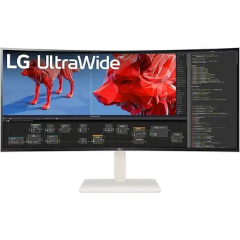 Monitor LG MT IPS LCD LED 37,5" 38WR85QC-W - IPS panel, 3840x1600, 2xHDMI, DP, USB-C, USB 3.0, RJ45,repro, nast vyska, zakriven