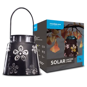 Dekorativní svítidlo Svítidlo solární ML-LT008B LED závesné, Květina, černé