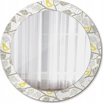 Zrcadlo Nástěnné zrcadlo s rámem - Žlutí ptáci na větvích 70