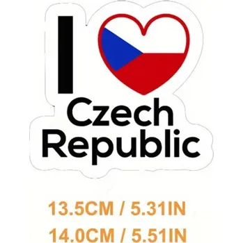 Příslušenství ke karavanu Samolepka - láska k ČR