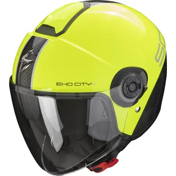 Helma na motorku SCORPION přilba EXO-CITY II Carbo neon yellow/black - S