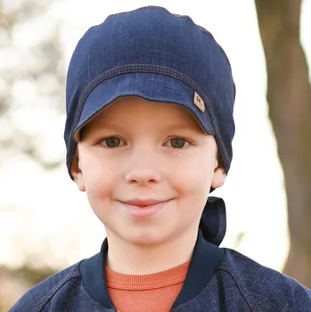 Šátek modrý riflovinový pirátský šátek