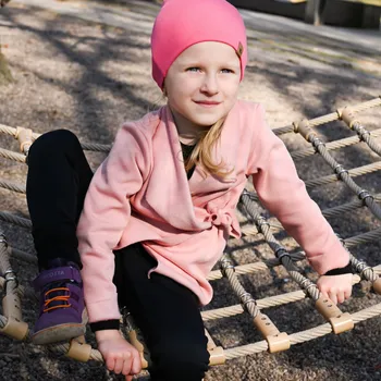 Dámský svetr světle růžový zavinovací kardigan z warmkeeperu