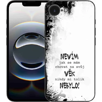 Pouzdro na mobilní telefon Gelový kryt mmCase na iPhone 16e - vtipný text 14 bílé pozadí