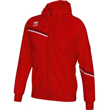 Pánská mikina ERREA´ ERREA EBER Mikina s kapucí BARVA: červená - černá - bílá, Velikost: S Unisex sportovní mikina s kapucí z lehkého trikotového materiálu