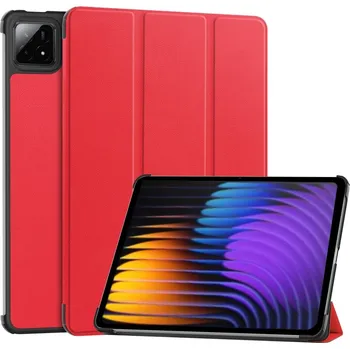 Pouzdro na tablet VSECHNONAMOBIL 103513 LEATHER Zaklápěcí kryt pro Xiaomi Pad 7 / Pad 7 Pro červený