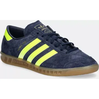 Dámské tenisky Kožené tenisky adidas Originals Hamburg JS0678 námořnická modř 59X, EUR 36 2/3