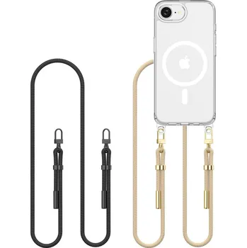 Náhradní díl pro mobilní telefon Tech-Protect Flexair Chain Magsafe iPhone 16e Black & Taupe