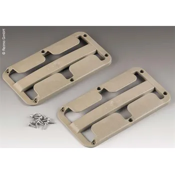 Sklenice Sada 2 ks držáků na sklenice, béžově šedá, na 2-3 sklenice do O78mm