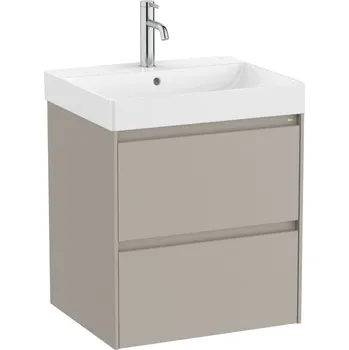 Koupelnový nábytek Koupelnová skříňka s umyvadlem Roca Ona 55x64,5x46 cm písková mat ONA552ZPM